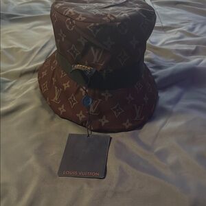 Louis Vuitton Brown Reversible Bucket Hat
